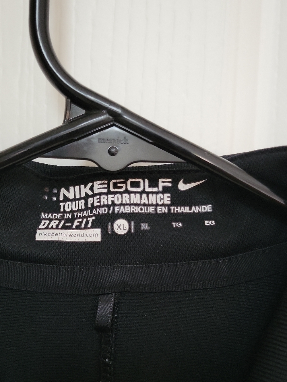 Nike GOLF Black Sleeveless Polo Tank with Button Placket - Picture 2 of 5